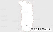 Classic Style Simple Map of Midongy-Sud, cropped outside