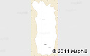 Classic Style Simple Map of Midongy-Sud, single color outside