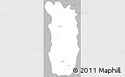 Gray Simple Map of Midongy-Sud