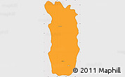 Political Simple Map of Midongy-Sud, cropped outside