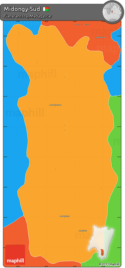 Political Simple Map of Midongy-Sud