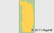 Savanna Style Simple Map of Midongy-Sud