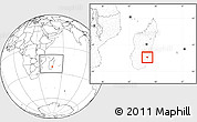 Blank Location Map of Vohipeno, within the entire country