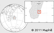 Blank Location Map of Vohipeno, highlighted country