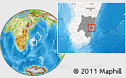 Physical Location Map of Vohipeno, highlighted country, highlighted parent region