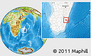Physical Location Map of Vohipeno, highlighted country