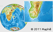 Physical Location Map of Vohipeno