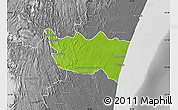 Physical Map of Vohipeno, desaturated