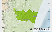 Physical Map of Vohipeno, lighten