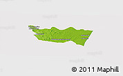 Physical Panoramic Map of Vohipeno, cropped outside