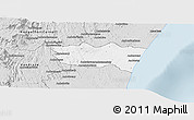 Silver Style Panoramic Map of Vohipeno