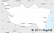 Silver Style Simple Map of Vohipeno