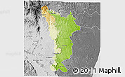 Physical 3D Map of Vondrozo, desaturated