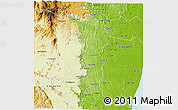Physical 3D Map of Vondrozo