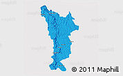 Political 3D Map of Vondrozo, cropped outside