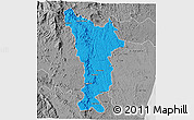 Political 3D Map of Vondrozo, desaturated