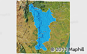 Political 3D Map of Vondrozo, satellite outside