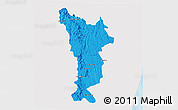Political 3D Map of Vondrozo, single color outside