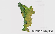 Satellite 3D Map of Vondrozo, cropped outside