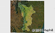 Satellite 3D Map of Vondrozo, darken