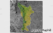 Satellite 3D Map of Vondrozo, desaturated