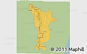 Savanna Style 3D Map of Vondrozo, single color outside