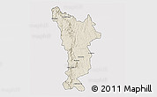 Shaded Relief 3D Map of Vondrozo, cropped outside
