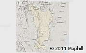 Shaded Relief 3D Map of Vondrozo, semi-desaturated