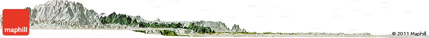 Satellite Horizon Map of Vondrozo, lighten