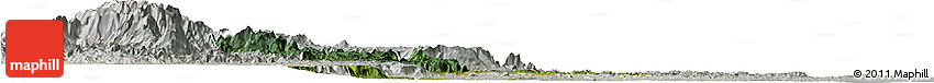 Satellite Horizon Map of Vondrozo, lighten, semi-desaturated