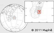 Blank Location Map of Vondrozo, highlighted parent region