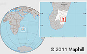 Gray Location Map of Vondrozo, highlighted parent region