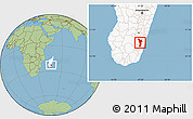 Savanna Style Location Map of Vondrozo, highlighted country