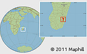 Savanna Style Location Map of Vondrozo
