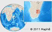 Shaded Relief Location Map of Vondrozo