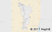 Classic Style Map of Vondrozo, single color outside