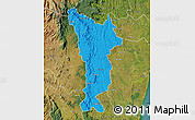 Political Map of Vondrozo, satellite outside