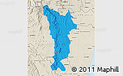 Political Map of Vondrozo, shaded relief outside