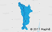 Political Map of Vondrozo, single color outside