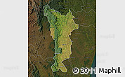 Satellite Map of Vondrozo, darken