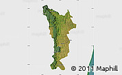 Satellite Map of Vondrozo, single color outside