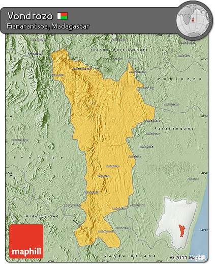 Savanna Style Map of Vondrozo