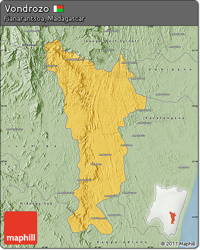 Savanna Style Map of Vondrozo