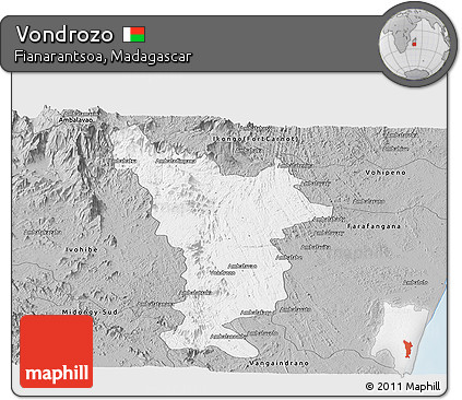 Gray Panoramic Map of Vondrozo