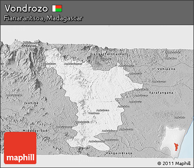 Gray Panoramic Map of Vondrozo