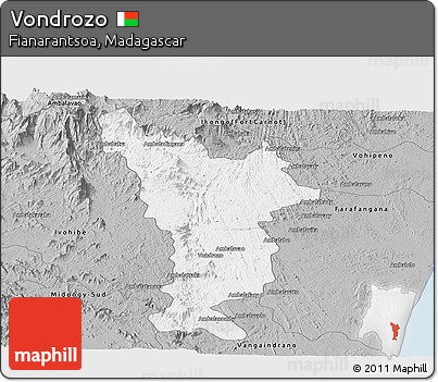 Gray Panoramic Map of Vondrozo