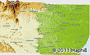 Physical Panoramic Map of Vondrozo