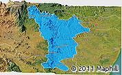 Political Panoramic Map of Vondrozo, satellite outside