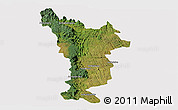 Satellite Panoramic Map of Vondrozo, cropped outside