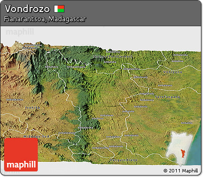 Satellite Panoramic Map of Vondrozo
